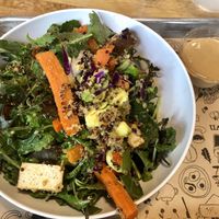 Spicy Braised Tofu (Vegan) with the dressing on the side and no Sriracha, added carrots. at Homegrown - Downtown in Seattle