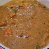 Vegetables in cashew curry at Namaste India in Cuenca