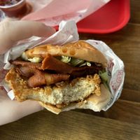 classic burger   at Temple of Seitan - Hackney in East London