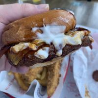 BBQ Bacon burger  at Temple of Seitan - Hackney in East London