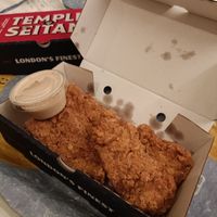 Lemon pepper wings at Temple of Seitan - Hackney in East London