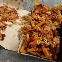 Doner snack pack at Temple of Seitan - Hackney in East London