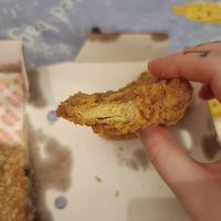 Chicken wing cross section at Temple of Seitan - Hackney in East London