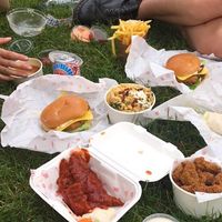A feast made up of ridiculously scrumptious treats ! at Temple of Seitan - Hackney in East London
