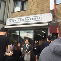 Queues get long! at Temple of Seitan - Hackney in East London