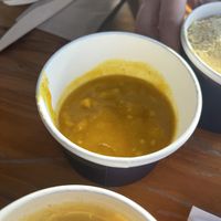 curry sauce  at Temple of Seitan - Hackney in East London