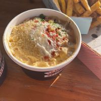 mac n cheese  at Temple of Seitan - Hackney in East London