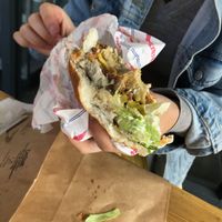 Very tasty burger at Temple of Seitan - Hackney in East London