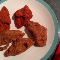 Regular and buffalo  at Temple of Seitan - Hackney in East London