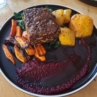 Sunday roast (Nut roast) at The Canteen Bar in Bristol