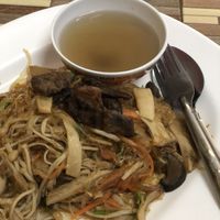 Mushroom glass noodles   at Jai Mai Jumjay in Chiang Mai