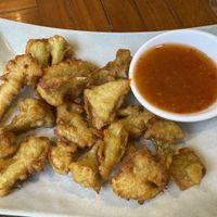 Crispy cauliflower 🥺 (too hard to chew)  at Jai Mai Jumjay in Chiang Mai
