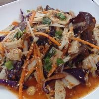 the dreaded wood ear mushroom salad at Jai Mai Jumjay in Chiang Mai