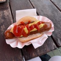 Vegan bratwurst   at Curry at the Wall - Food Stand in Berlin