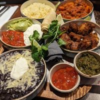 Sharing tacos board at Las Iguanas in Leamington Spa