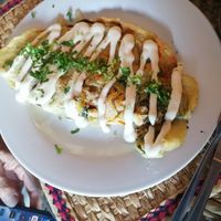 Omelette at Cinnamon Veggie in Cuernavaca