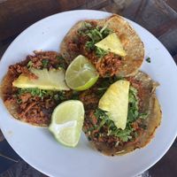 Tacos de al pastor  at Cinnamon Veggie in Cuernavaca