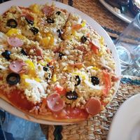 Pizza at Cinnamon Veggie in Cuernavaca