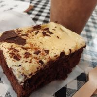 Banana brownie at Chesters by the River in Skelwith Bridge