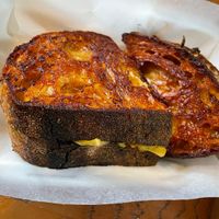 Marmite glazed toasted Reuben   at Chesters by the River in Skelwith Bridge