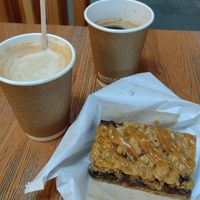 Caramel date slice ❤️ at Chesters by the River in Skelwith Bridge