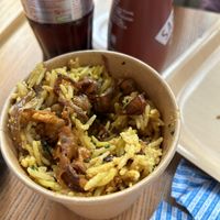 Onion bhagi biryani salad  at Chesters by the River in Skelwith Bridge