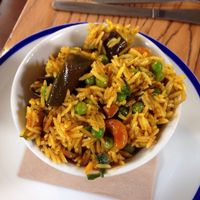 biryani rice salad at Chesters by the River in Skelwith Bridge