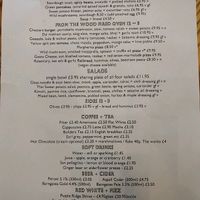 Menu as on 26 January 2018 at Chesters by the River in Skelwith Bridge