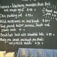 Breakfast menu: all vegan! at Chesters by the River in Skelwith Bridge