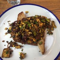 Scrambled tofu  at Chesters by the River in Skelwith Bridge