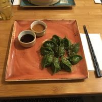 Veggie dumplings at Le Du Happy Dumplings in Munich