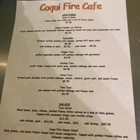 Menu #Veganuary at Coqui Fire Cafe in Vieques
