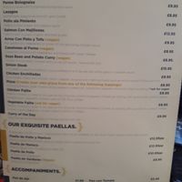Vegan main meals on the menu (July 2018) at La Rambla  in Paisley