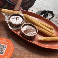 churros for 2 with vegan dip (there were 6 originally haha)  at San Churro in Melbourne