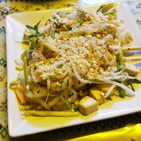 Pad thai at Thai Muang Vegetarian Cooking Class in Chiang Mai