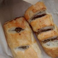 Sausage rolls at Soy Division in Glasgow