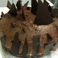 cake at Soy Division in Glasgow