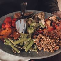 Part of the vegan Gourmet breakfast. Additional you get Bread , coffee and sparkling wine.  at Refugio in Unna