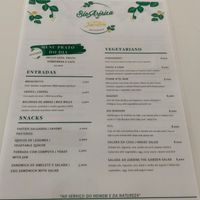 Menu (June 2022)   at Casa do Jardim in Terceira