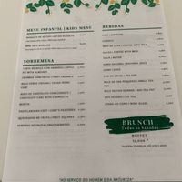 Menu (June 2022)   at Casa do Jardim in Terceira