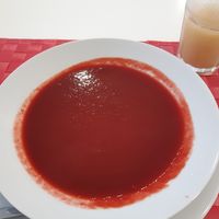 Beet soup at Casa do Jardim in Terceira