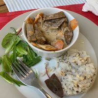 Seitan stroganoff  at Casa do Jardim in Terceira