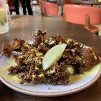 Fried cauliflower  at Las Iguanas in Swansea