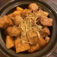 Tofu with mushrooms  #Veganuary at Viet An in Ho Chi Minh City