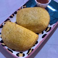 Empanadas were delicious!!  at Frambuesa Pastelería Vegan in Bogota