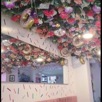 decor at Frambuesa Pastelería Vegan in Bogota