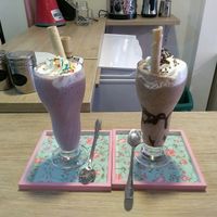 vegan shakes  at Frambuesa Pastelería Vegan in Bogota