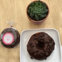 Alfajores and Donut at Frambuesa Pastelería Vegan in Bogota