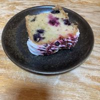 lemon and blueberry cake   at Pinkmans in Bristol