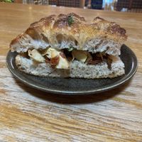 baba ganoush focaccia   at Pinkmans in Bristol